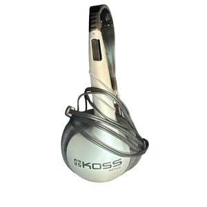 VTG Koss KPH6 Wired On-Ear Headphones Silver Black 3.5mm Jack Retro Y2K 90s